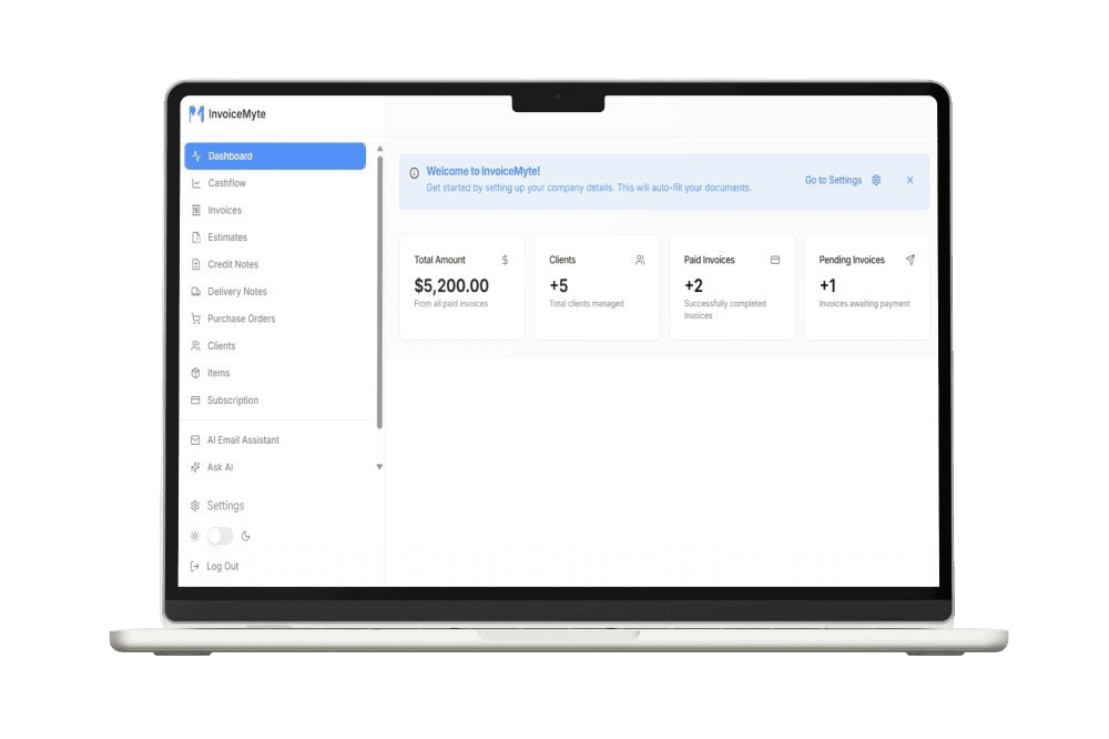 InvoiceMyte App Screenshot